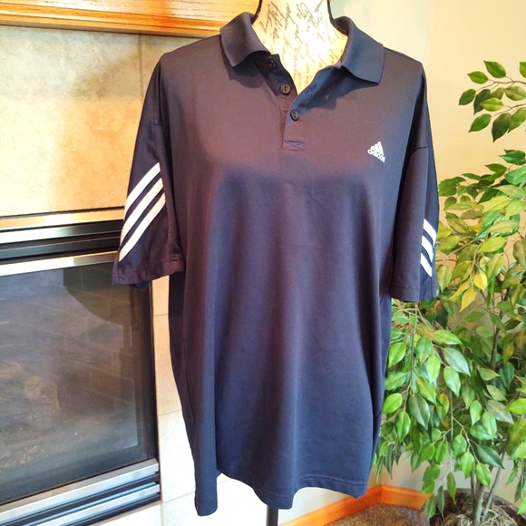 Adidas XL Navy Blue White Polo! - Picture 1 of 10
